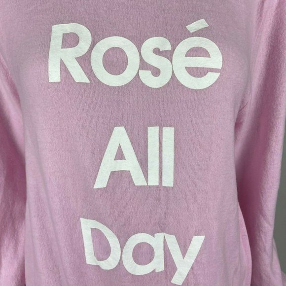 Dream Scene Rose All Day Sweatshirt Long Sleeve Pullover Scoop Neck Women L‎ - Picture 6 of 11